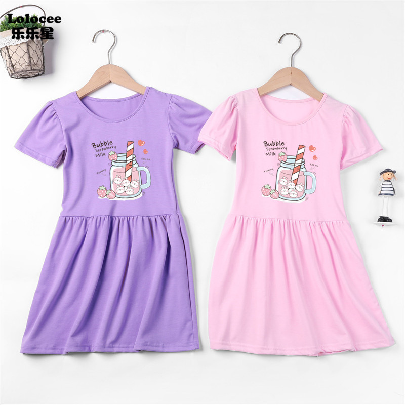 Summer Clothing Teen Girls - Женское повседневное летнее платье с рисунком