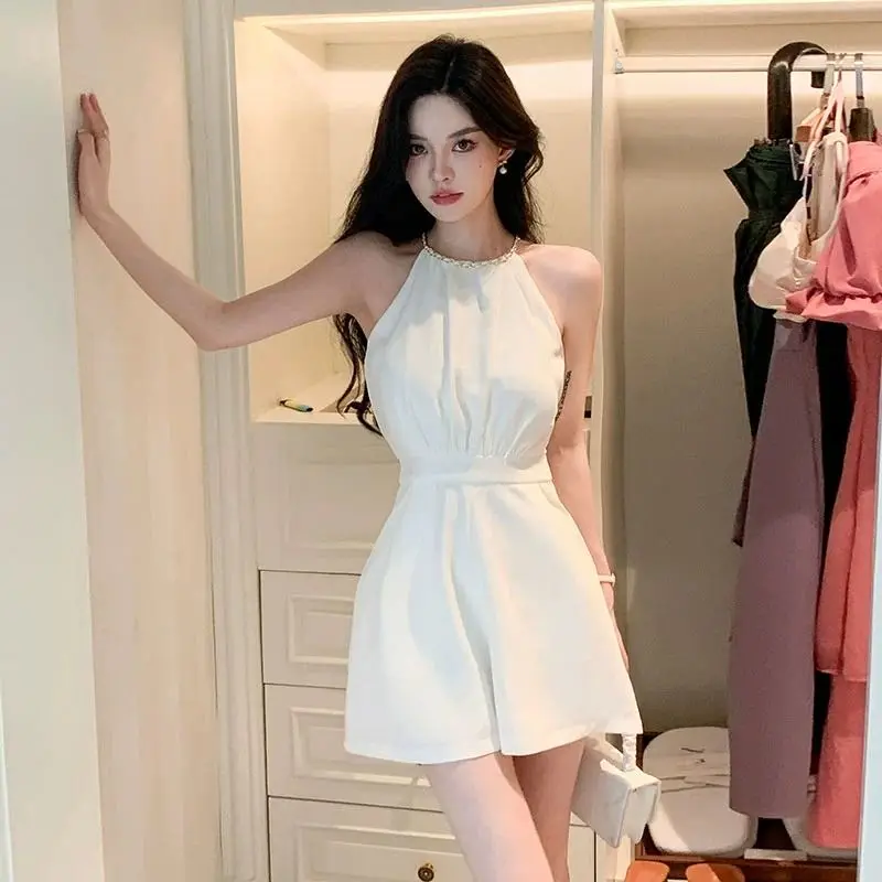 Summer Light Clothing - Прохладные белые женские шорты, офисные легкие