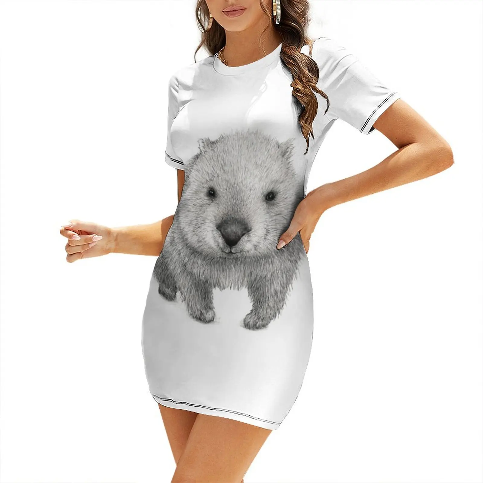 Summer Clothing Australia - Платье с короткими рукавами Wombat Australia,