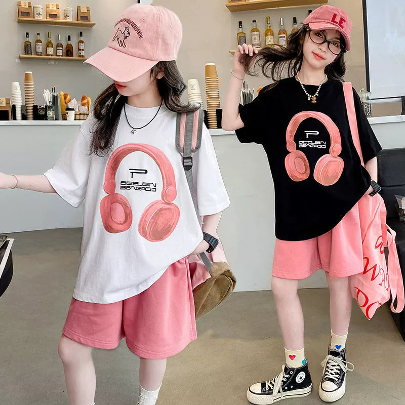 Summer Clothing Teen Girls - Летние комплекты футболок для девочек, новые