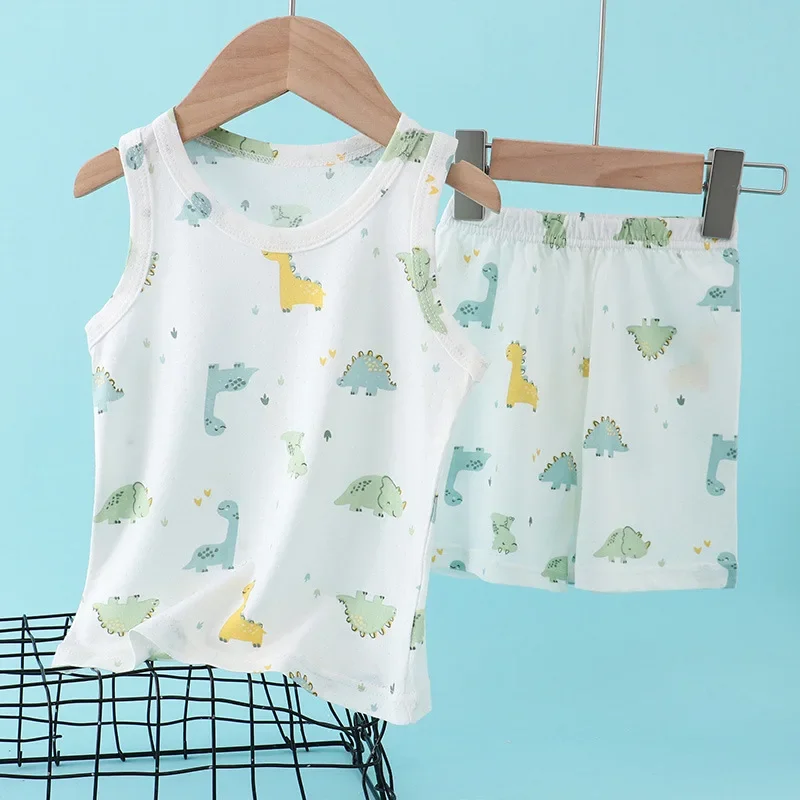 Summer Clothing Newborn - Детский комплект из бамбукового хлопка: летний