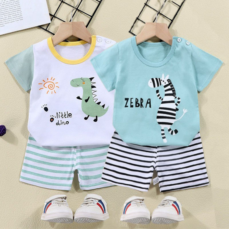 Summer Clothing Newborn - Хлопковые футболки + шорты, спортивный костюм