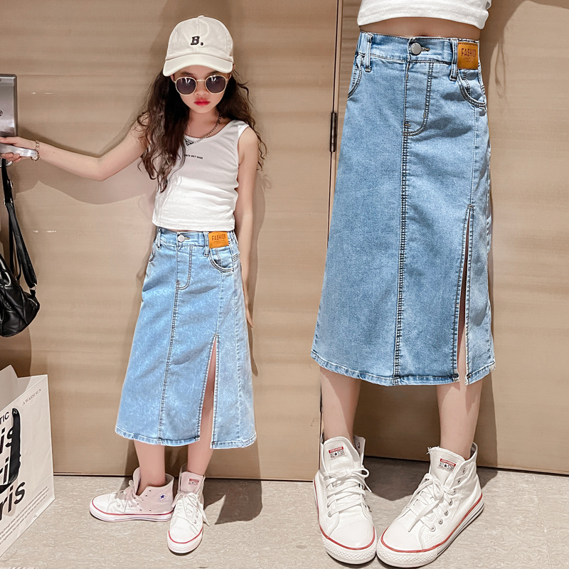 Summer Clothing Teen Girls - Джинсовая юбка для девочек-подростков 5, 6,