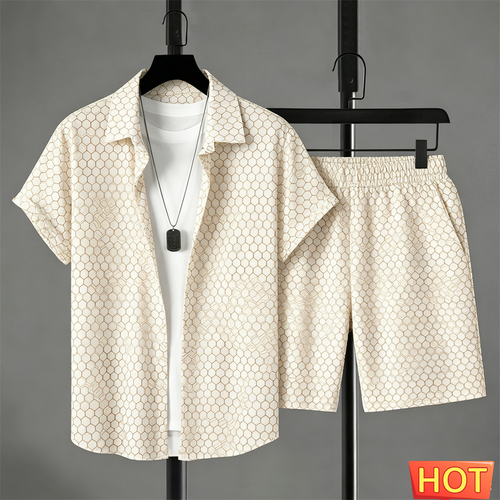 Summer Clothing Vacation - Летний мужской комплект: рубашка и шорты,
