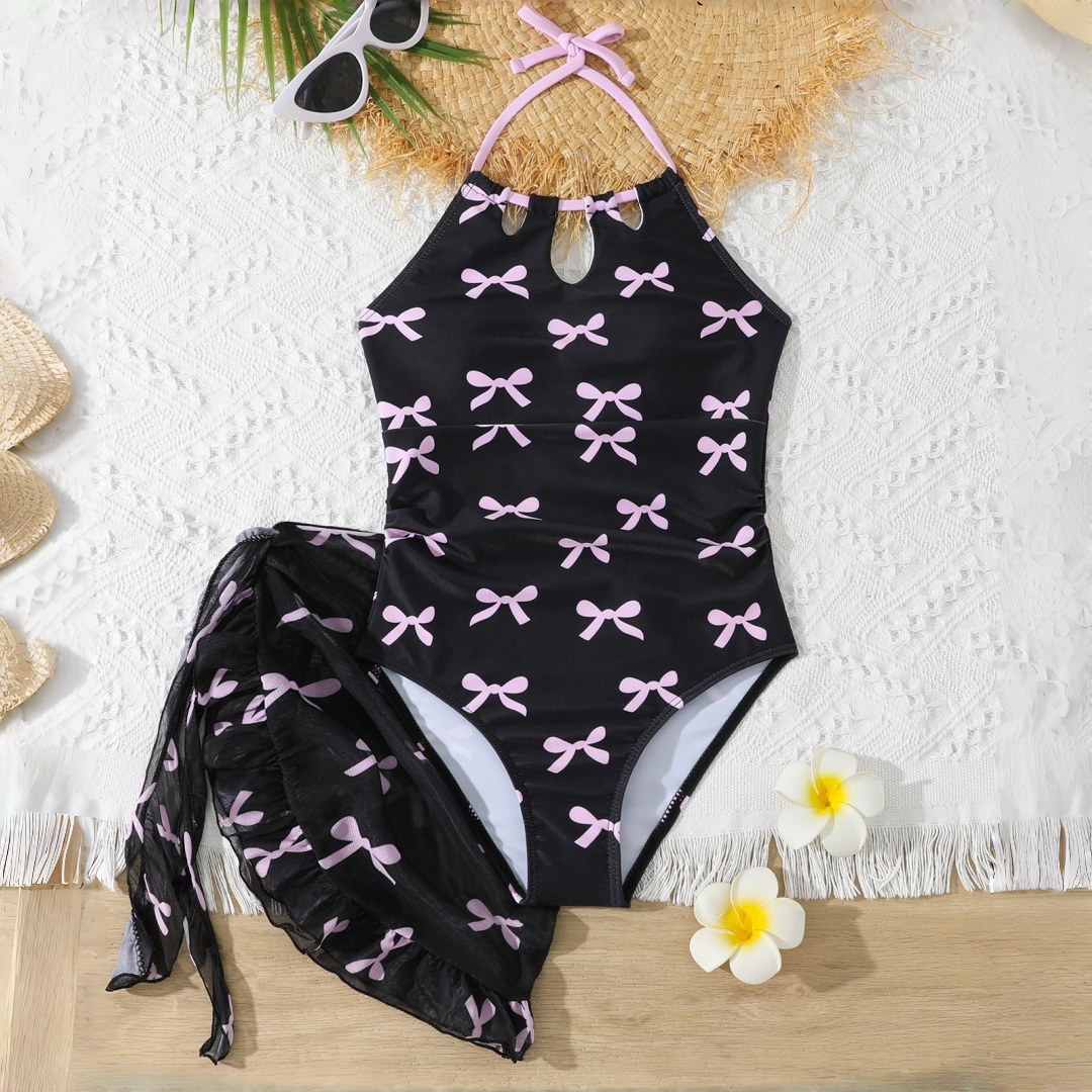 Summer Clothing Teen Girls - Новый черный купальник для девочек с