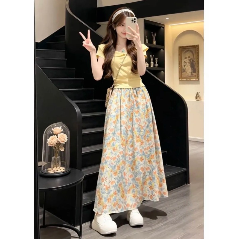 Summer Clothing In Japan - Японско-корейский женский летний комплект из двух