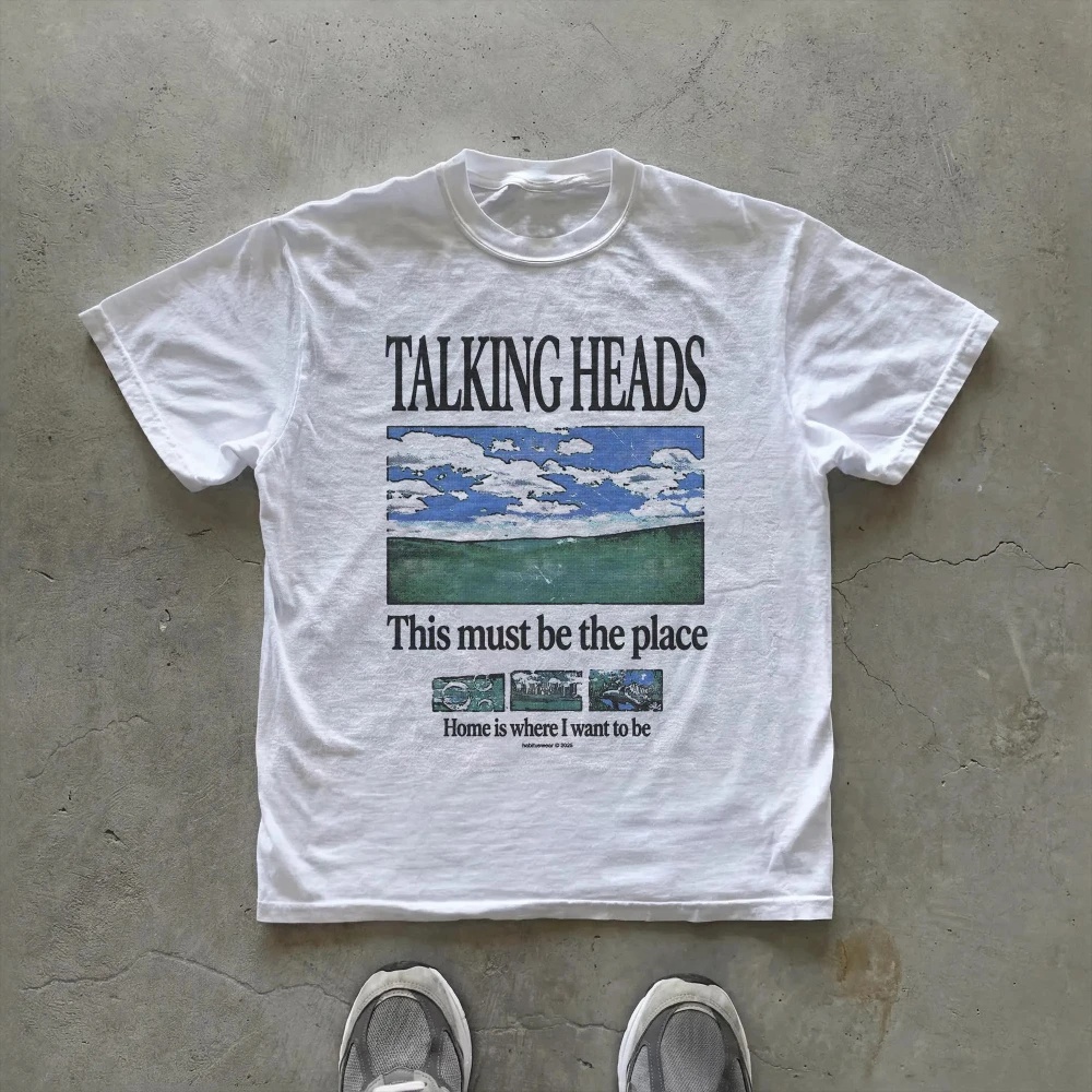 Summer Clothing Places - Футболка с графическим принтом Talking Heads,