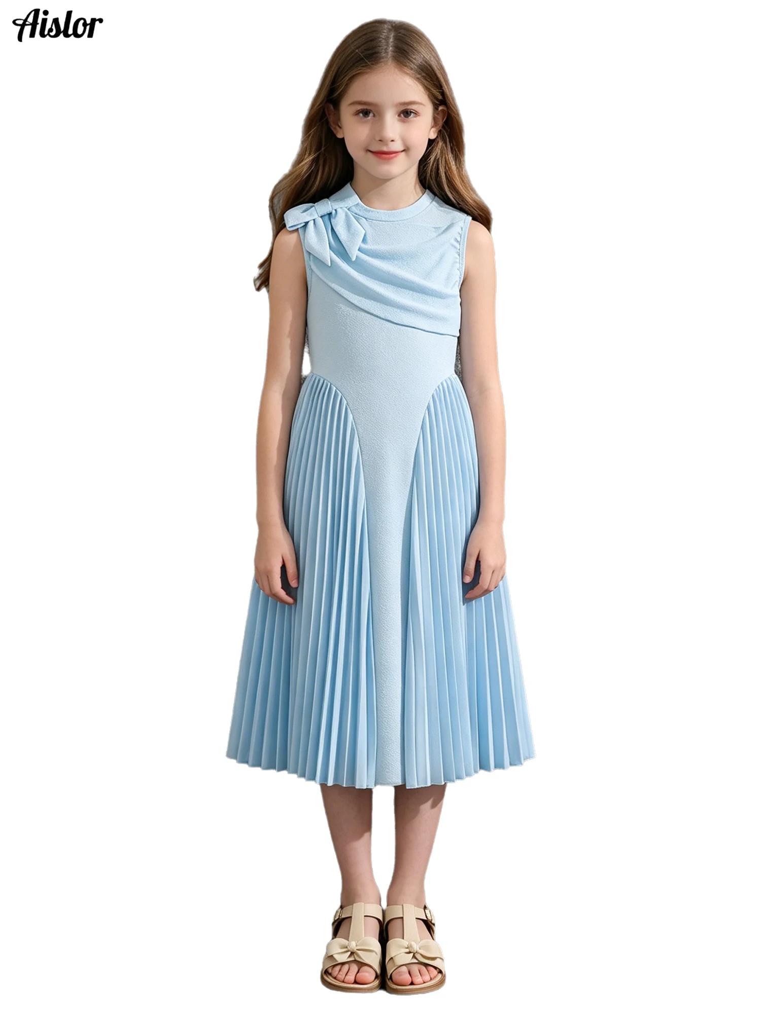 Summer Clothing Kids Sale - Летняя горячая распродажа: однотонное бежевое платье