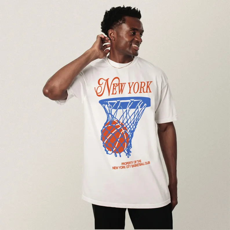 Summer Clothing Nyc - Новая баскетбольная футболка New York для