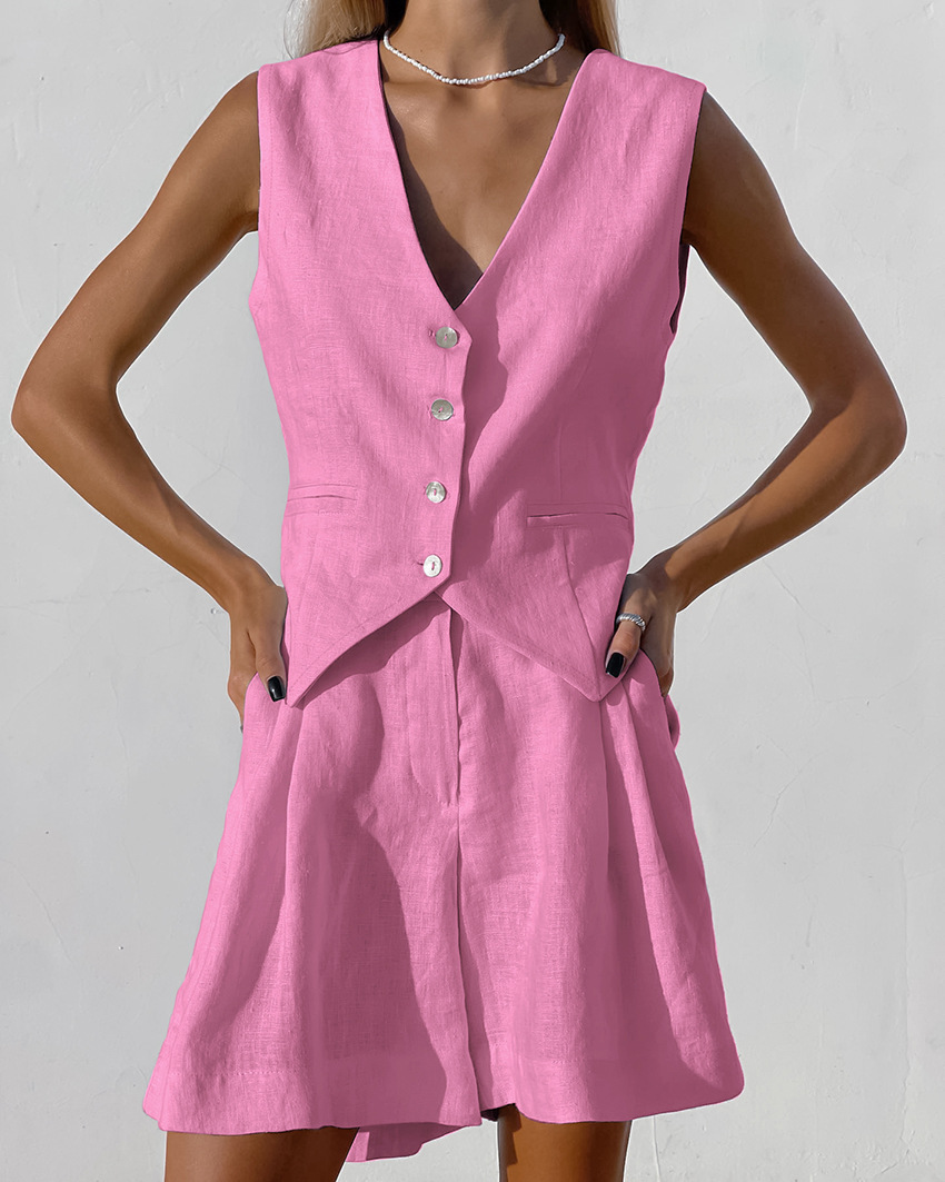 Новинка 2023 года, костюм, жил – обзор и цена Summer Clothing Linen