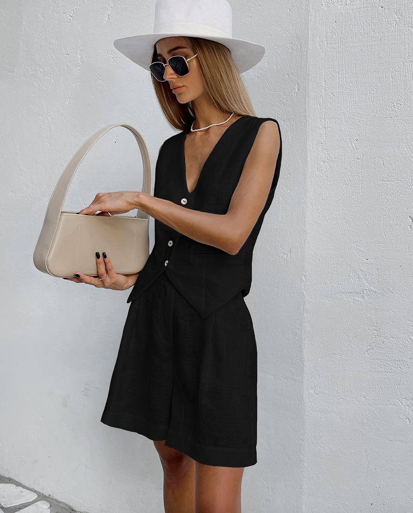 Новинка 2023 года, костюм, жил – обзор и цена Summer Clothing Linen