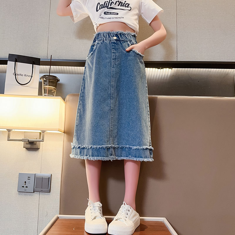 Джинсовая юбка для девочек, ве – обзор и цена Summer Clothing Teen Girls
