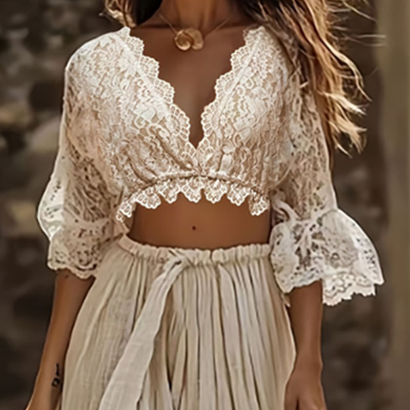 Женский богемный кружевной ком – обзор и цена Summer Clothing Vacation