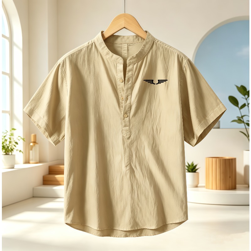 Мужская рубашка с коротким рук – обзор и цена Summer Clothing Linen