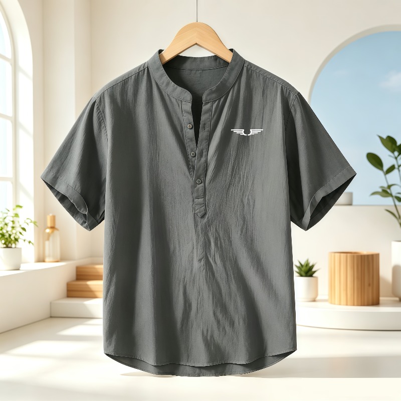 Мужская рубашка с коротким рук – обзор и цена Summer Clothing Linen