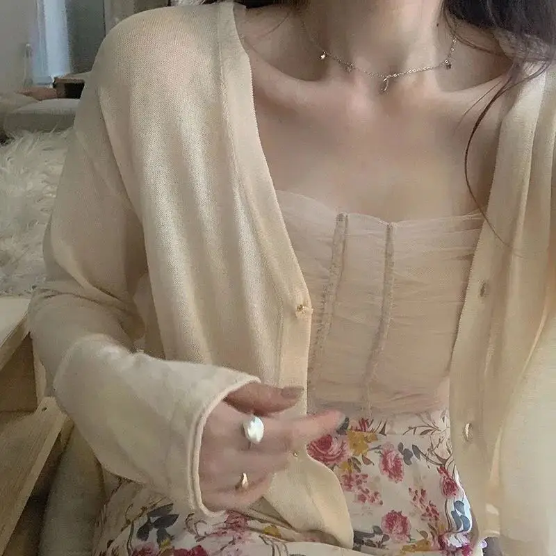 Вязаный кардиган, пальто, Солн – обзор и цена Summer Light Clothing