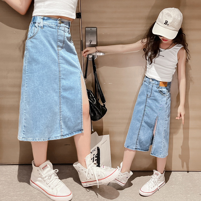Джинсовая юбка для девочек-под – обзор и цена Summer Clothing Teen Girls