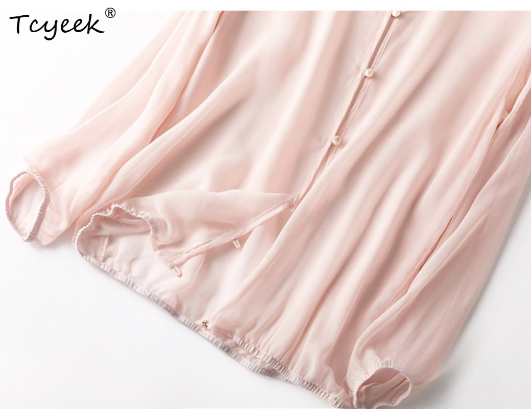 Женская топ-рубашка Tcyeek из  – обзор и цена Summer Clothing