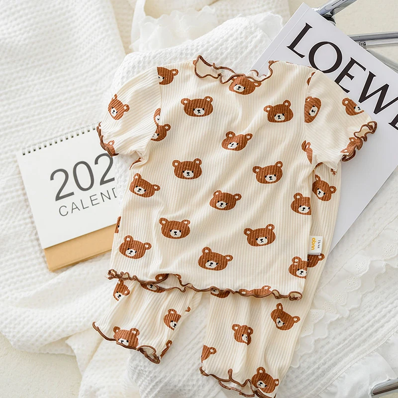 Летний хлопковый пижамный комп – обзор и цена Summer Clothing Newborn