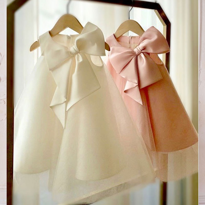 Летнее платье с большим бантом – обзор и цена Summer Clothing Newborn