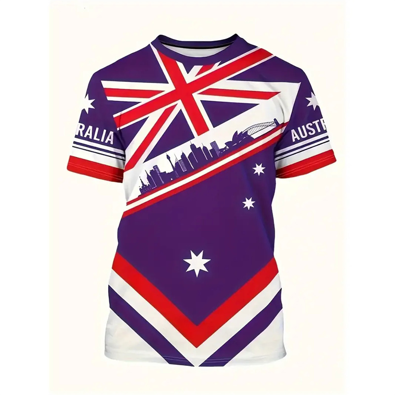 Australia National Flag T-shir – обзор и цена Summer Clothing Australia