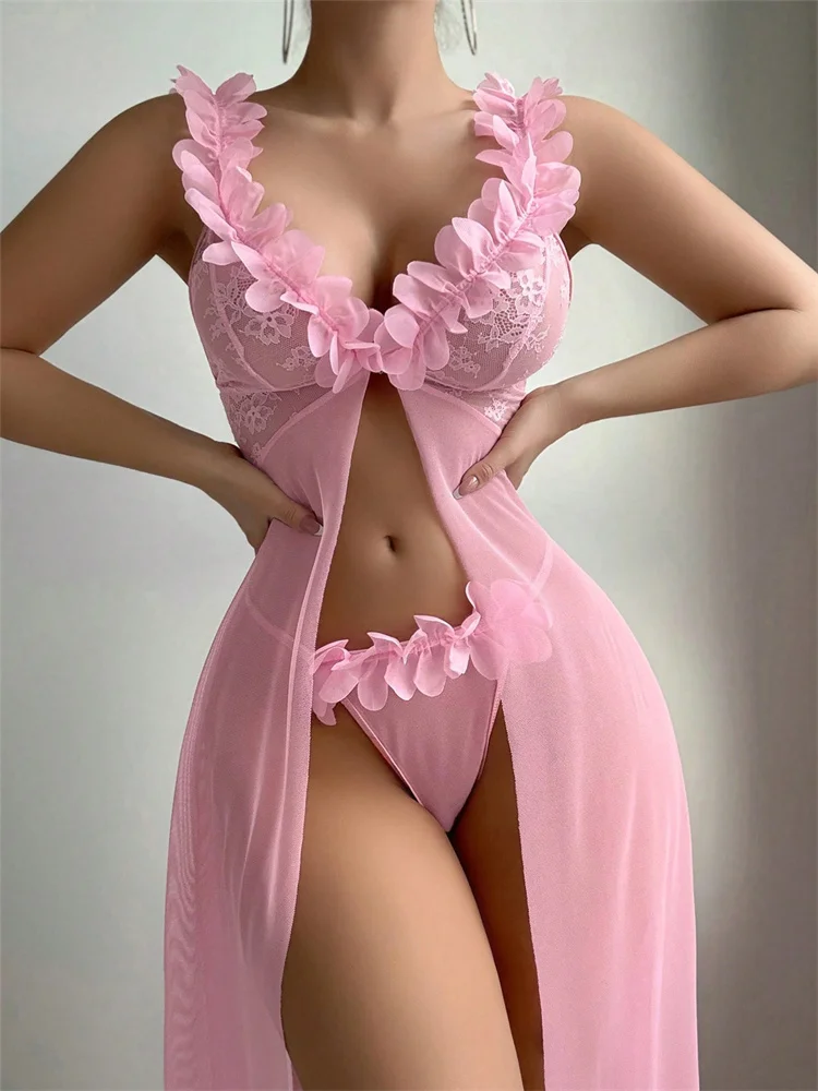 Розовая кружевная прозрачная н – обзор и цена Summer Clothing Sale