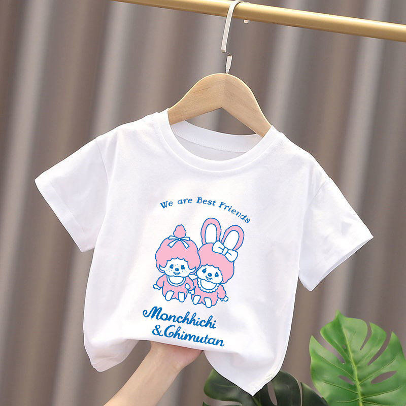 Детские футболки Monchhichi с  – обзор и цена Summer Clothing For Girls