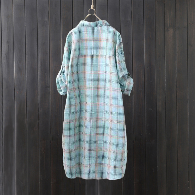 Женская летняя рубашка в клетк – обзор и цена Summer Clothing Linen