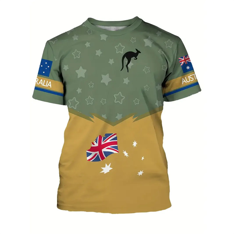 Футболка с национальным австра – обзор и цена Summer Clothing Australia