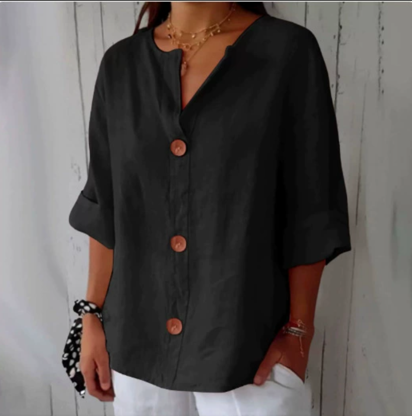 Женская свободная рубашка-блуз – обзор и цена Summer Clothing Linen