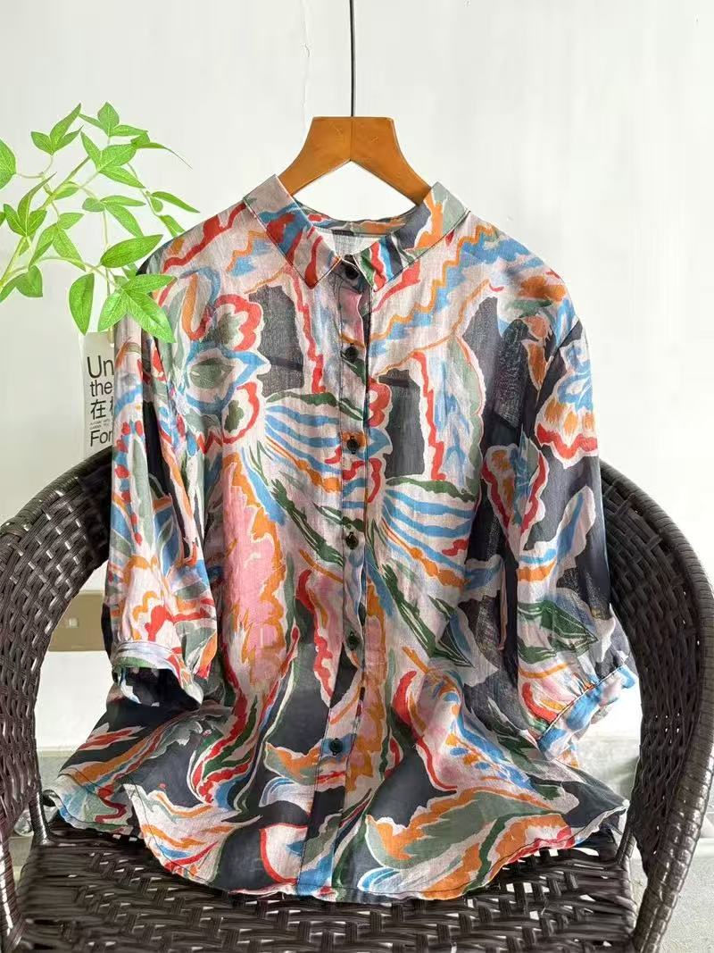 Женская рубашка из чистого рам – обзор и цена Summer Clothing In Japan
