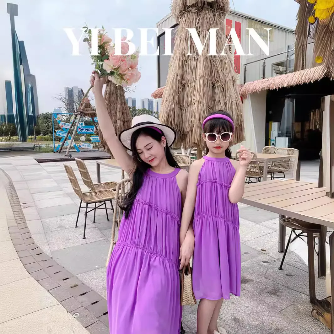 Пурпурное платье для мамы и до – обзор и цена Summer Clothing Looks
